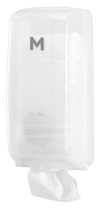 Eco Interleave Tissue Dispenser - White, 700 Sheet Capacity (1)