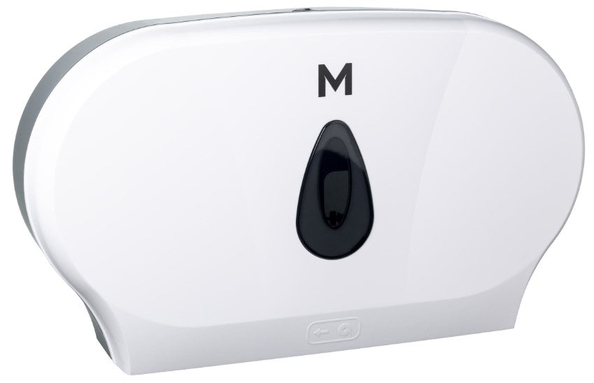 Double Jumbo Roll Dispenser - White, 2 Roll Capacity (1)