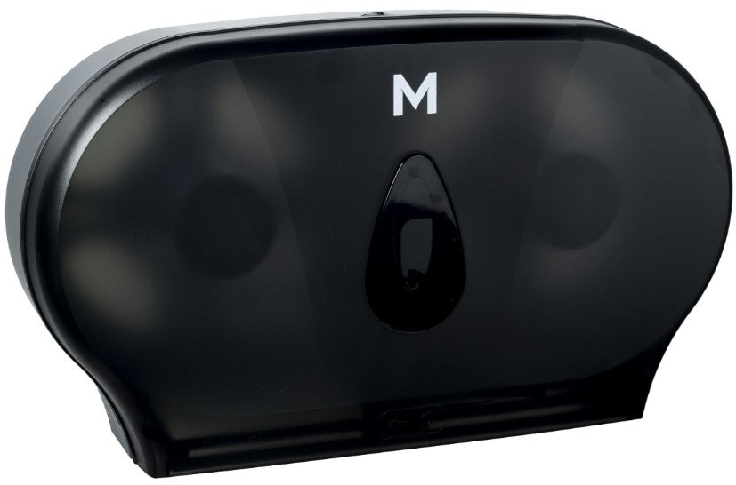 Double Jumbo Roll Dispenser - Black, 2 Roll Capacity (1)