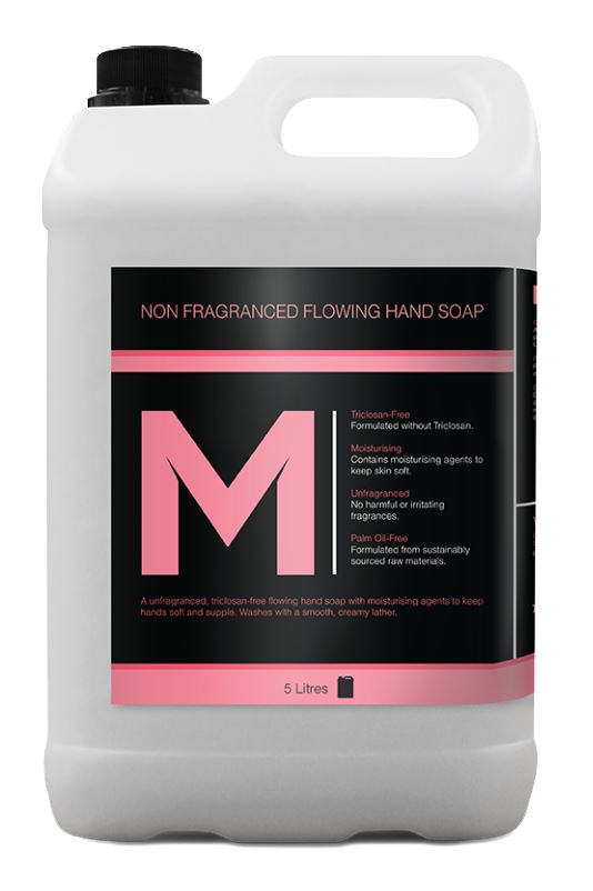 Non Fragranced Flowing Hand Soap - Clear, 5L Refill Bottle (2)