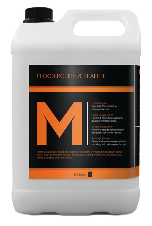 Floor Polish & Sealer - Clear, 5L Refill Bottle (2)