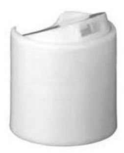 Household Disc Top Cap - White, 28/410 Neck (64)