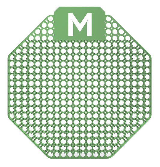 Scented Urinal Screen - Dark Green, Lime (10) + Plastic Glove