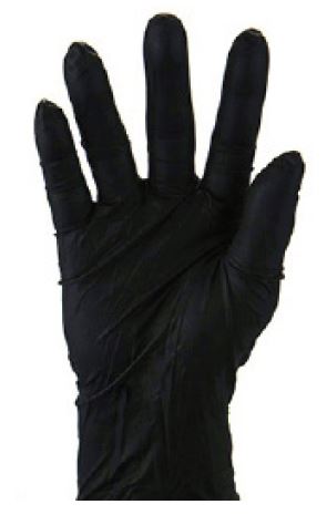 Nitrile Examination Gloves Powder Free - Black, S, 240mm Cuff, 7.0g (1000)