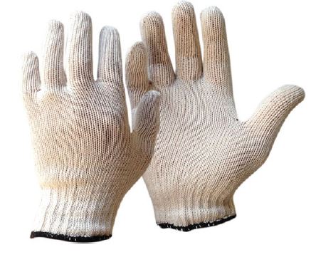 Cotton Gloves - White, 250mm Cuff, 600g/Dozen, 7 Gauge (120)