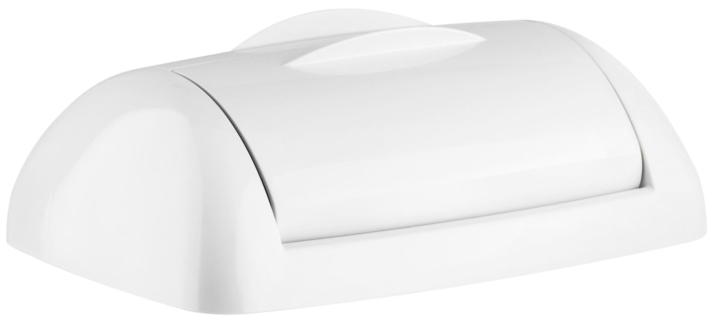 Plastic Rectangle Bin 8L Sanitary Lid - White, Sanitary Design (1)