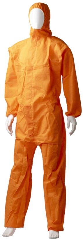 SMS Coverall Type 5/6 - Orange, S, 50gsm (12) *Breathable Coverall
