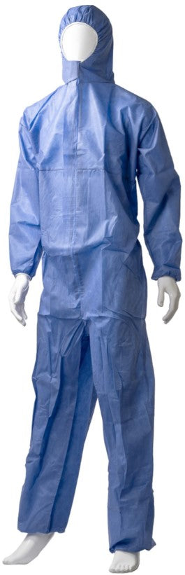 SMS Coverall Type 5/6 - Blue, M, 50gsm (12) *Breathable Coverall