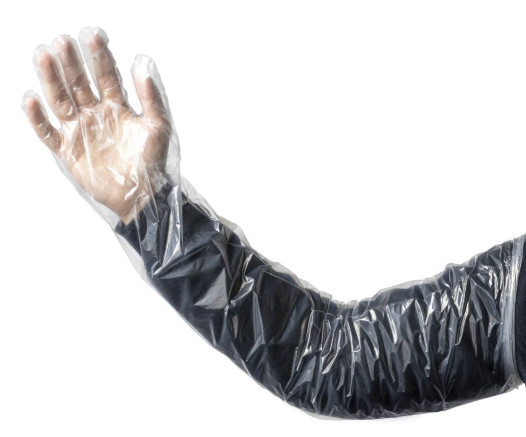 Polyethylene Shoulder Length Glove - Clear, 800mm x 40mu (100)