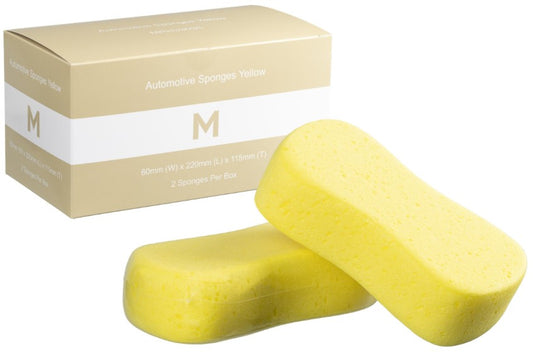 All Purpose Automotive Sponges - Yellow, 60mm x 220mm x 115mm (12)