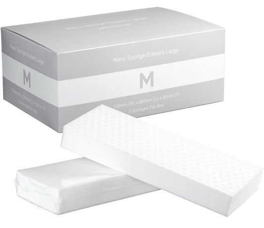 Nano Sponge Erasers Large - White, 110mm x 280mm x 35mm (20)