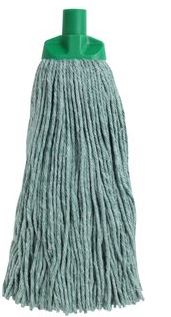 Cut Cotton Mop Head - Green, 25mm x 400g / 300mm (12)