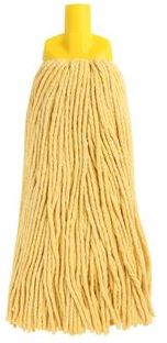 Cut Cotton Mop Head - Yellow, 25mm x 400g / 300mm (12)