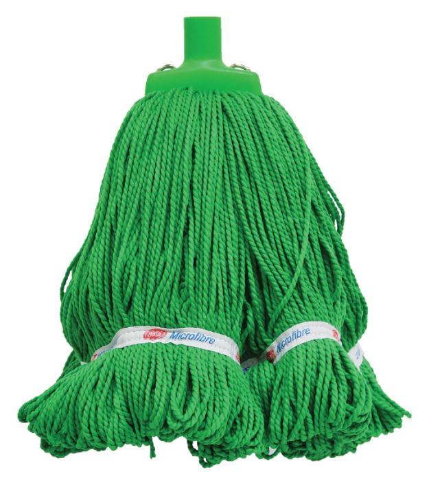 Looped Microfibre Mop Head - Green, 25mm x 400g / 330mm (12)