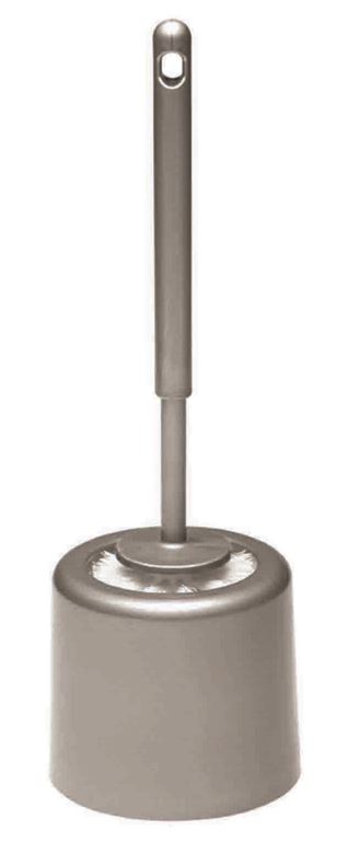 Round Toilet Tidy Set - Silver, Plastic (6)