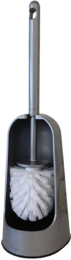 Clean Line Toilet Tidy Set - Silver, Plastic (6)