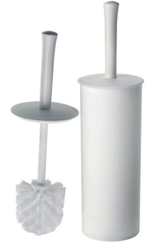 Enclosed Toilet Tidy Set - White, Plastic (6)