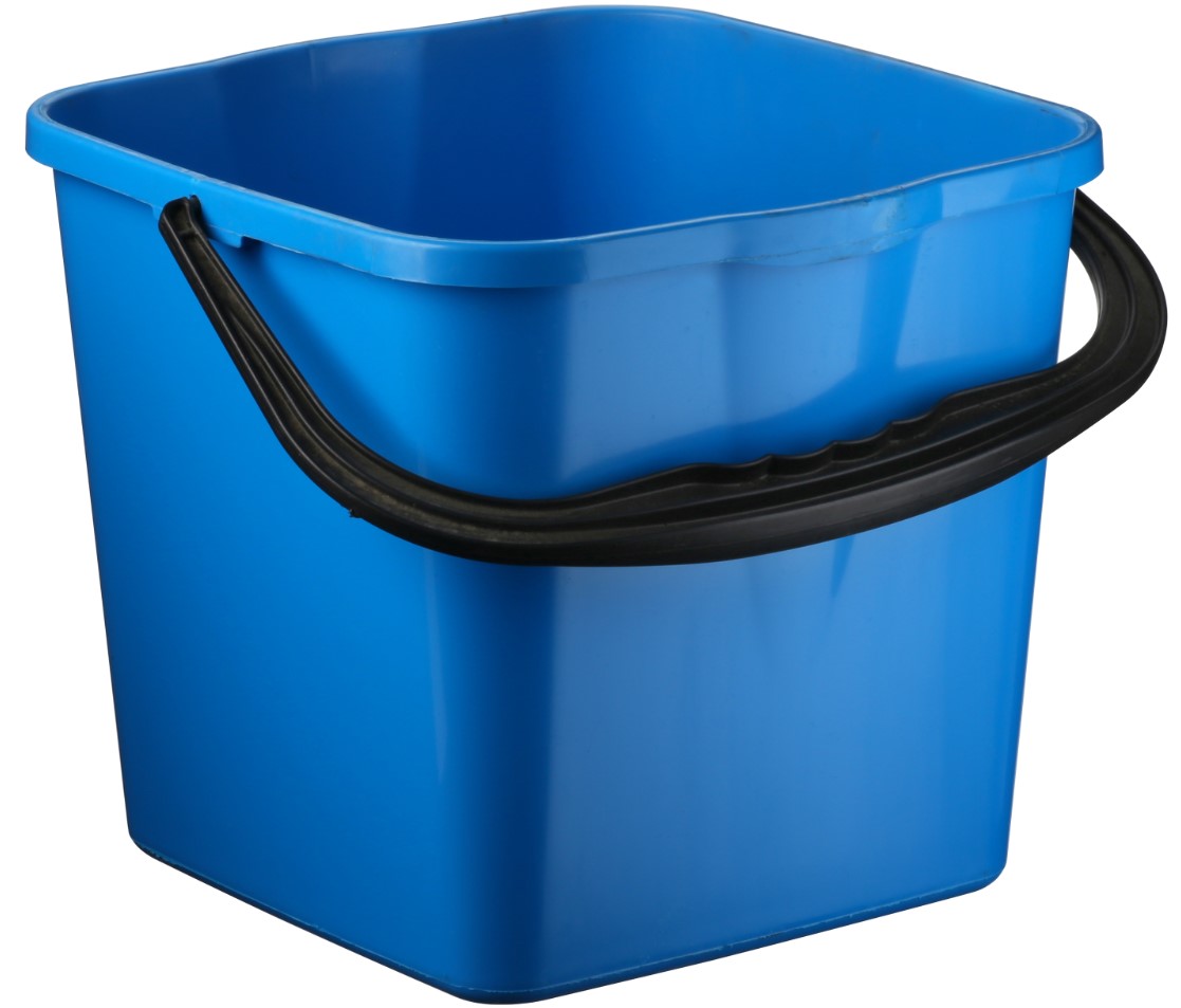Square Bucket - Blue, 12L Capacity (24)