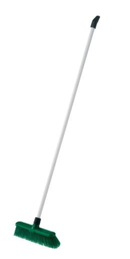 Deluxe Outdoor Broom - Green, 300mm x 22mm x 1200mm, Stiff Bristles (4)