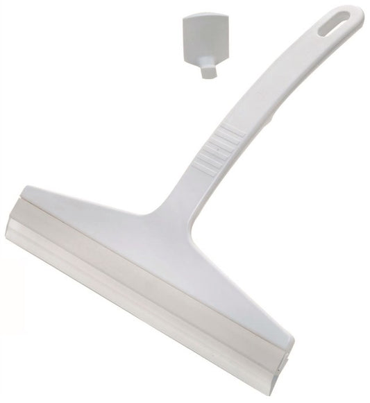 Bathroom Squeegee - White, Includes Hook (6)