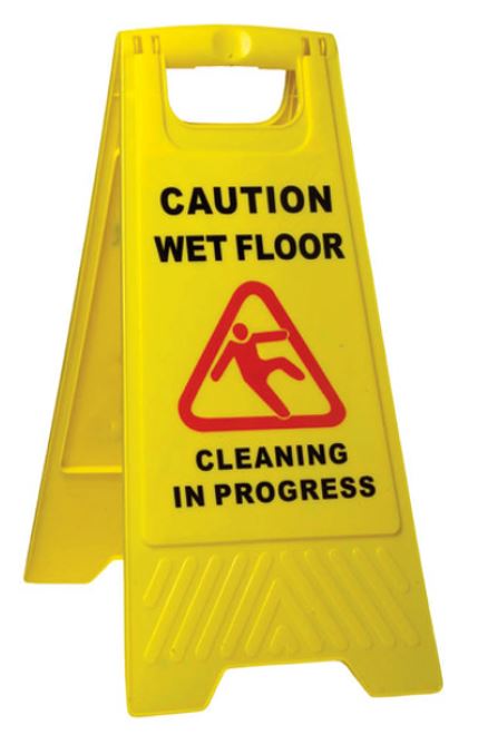 Safety Sign Cleaning In Progress - Yellow, 290mm x 660mm (10)