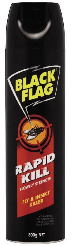 Black Flag Insect Spray Rapid Kill - Black, 300g (1)