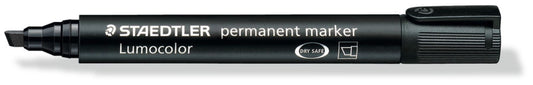 Staedtler Permanent Marker - Black, Chisel Tip (10)