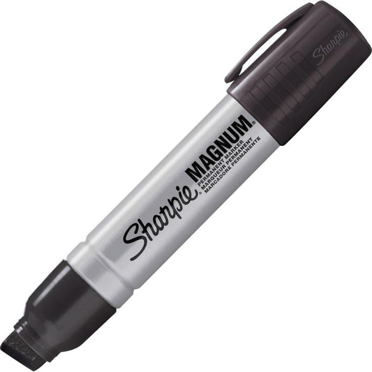 Sharpie Magnum Jumbo Marker - Black, Chisel 15mm Tip (12)