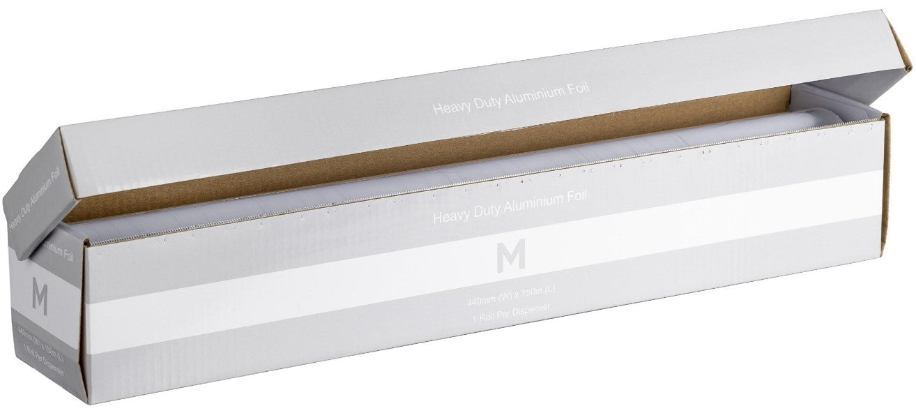 Heavy Duty Aluminium Foil Dispenser - Silver, 440mm x 150m x 16mu (6) *Heavy Duty
