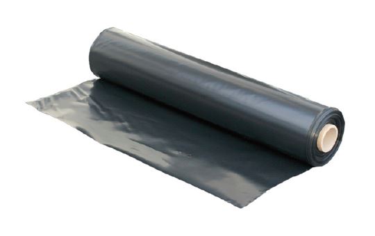 SWS Polyethylene Sheet - Black, 4m x 50m x 250mu (1) 100% Recycled