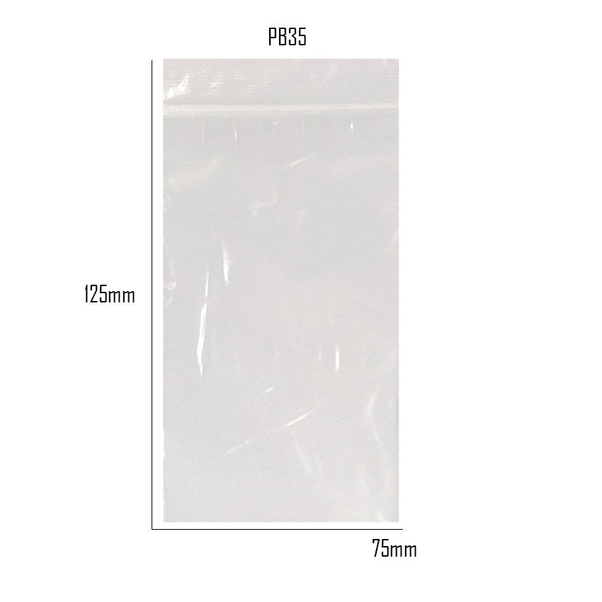 Grip Bag 100pc 75x125mm
