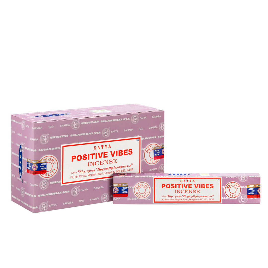 Satya Positive Vibes Masala Incense 15g – Box of 12