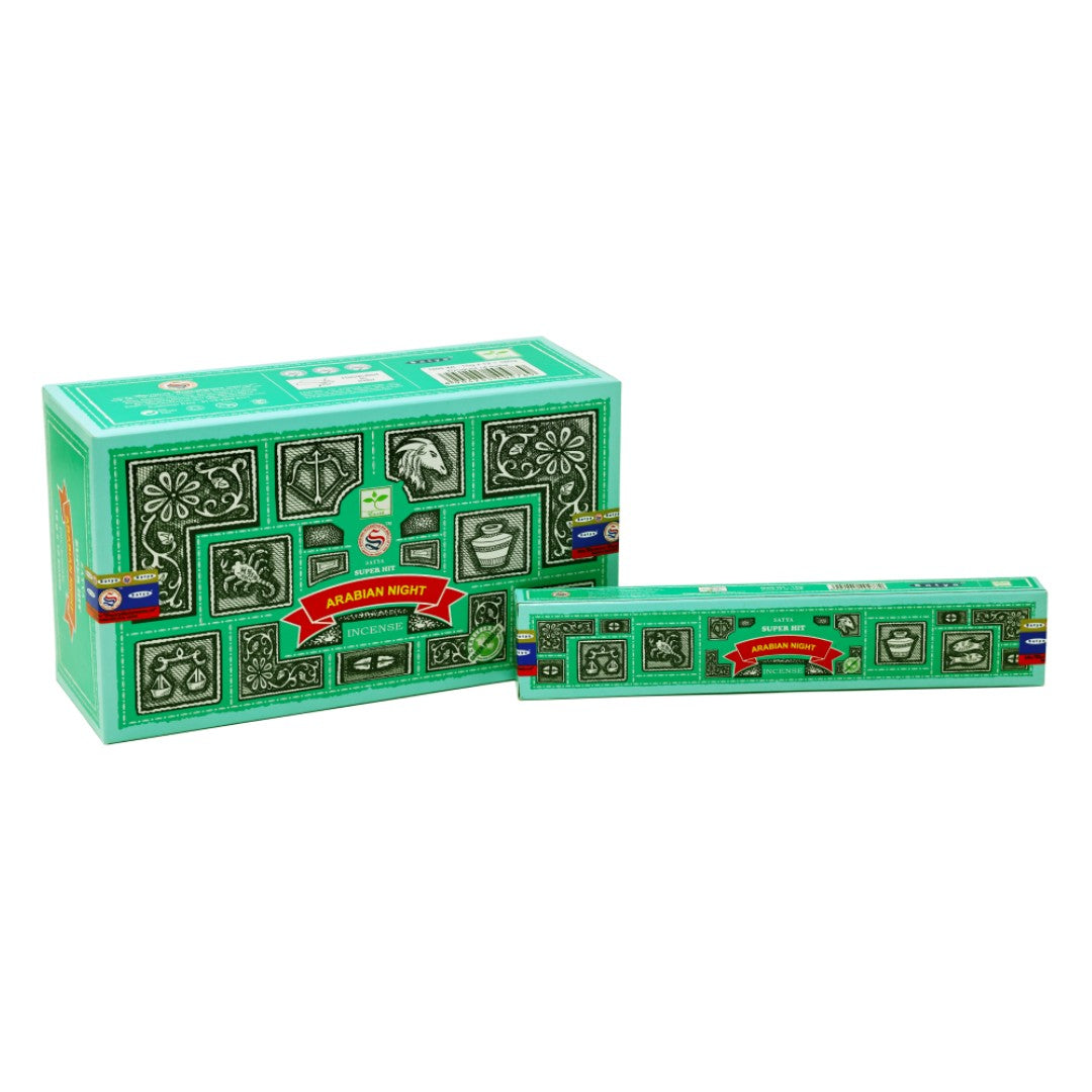 Satya Super Hit Arabian Night Masala Incense 15g – Box of 12