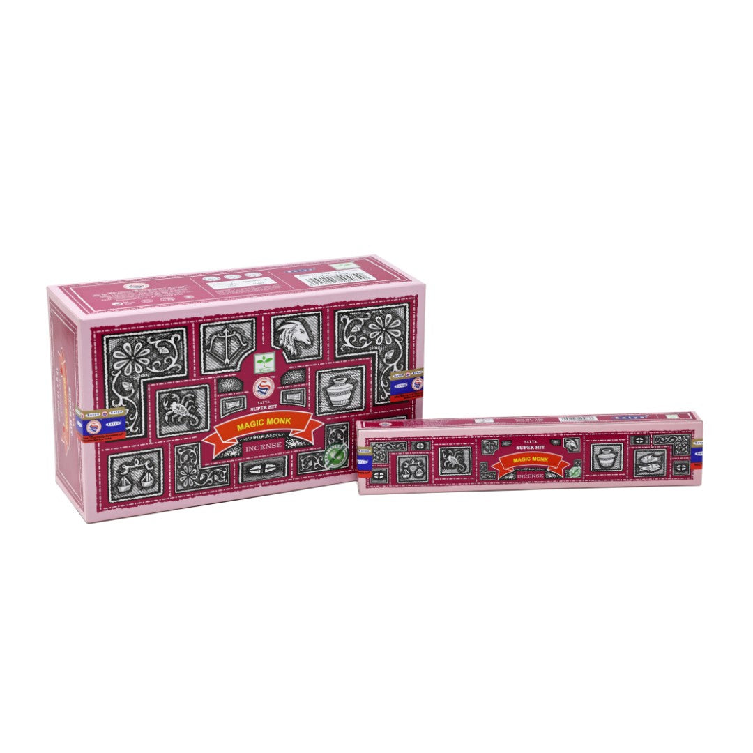 Satya Super Hit Magic Monk Masala Incense 15g – Box of 12