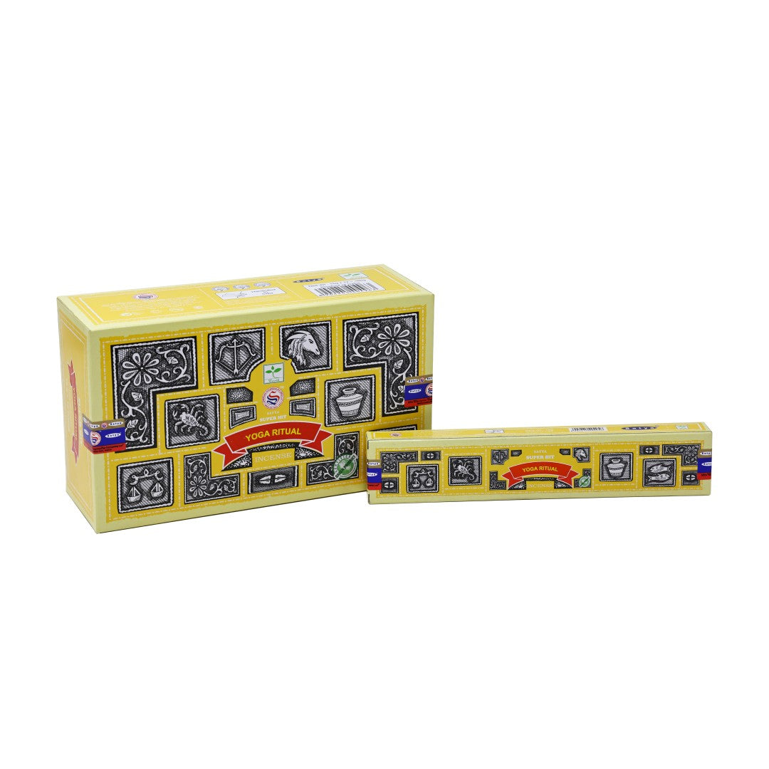 Satya Super Hit Yoga Ritual Masala Incense 15g – Box of 12