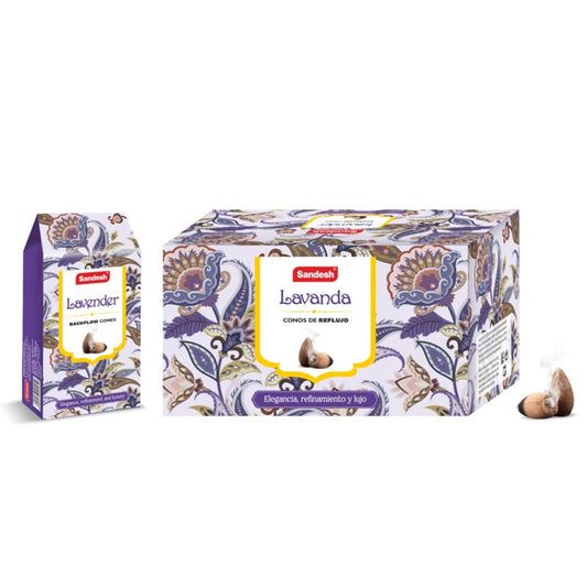 Sandesh Backflow Cones - Lavender (10 cones)