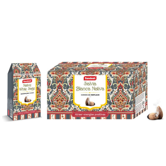 Sandesh Backflow Cones - Native White Sage (10 cones)