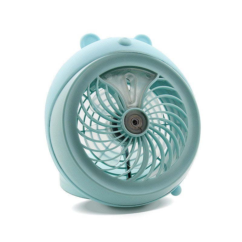 Lovely Mist Spray Usb Rechargeable Fan