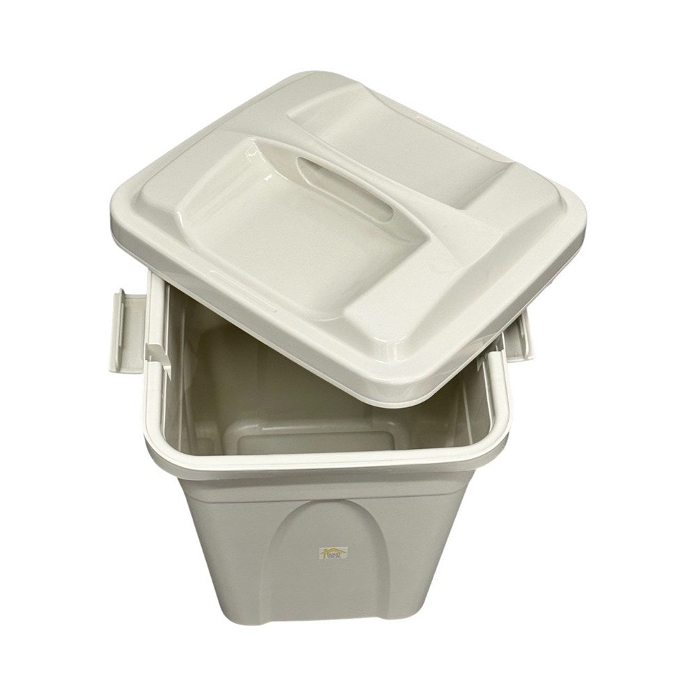 Outdoor Rubbish Bin 45L  - Off White