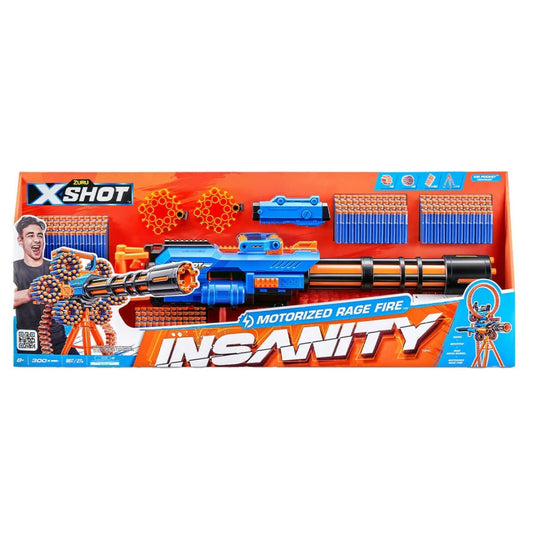 Zuru Gun XShot Insanity Motorised Rage Fire 300 Darts