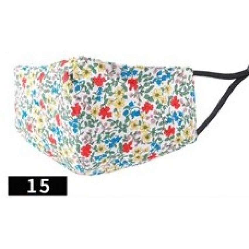 Fabric Cotton Mask 3 Layered - Printed #15