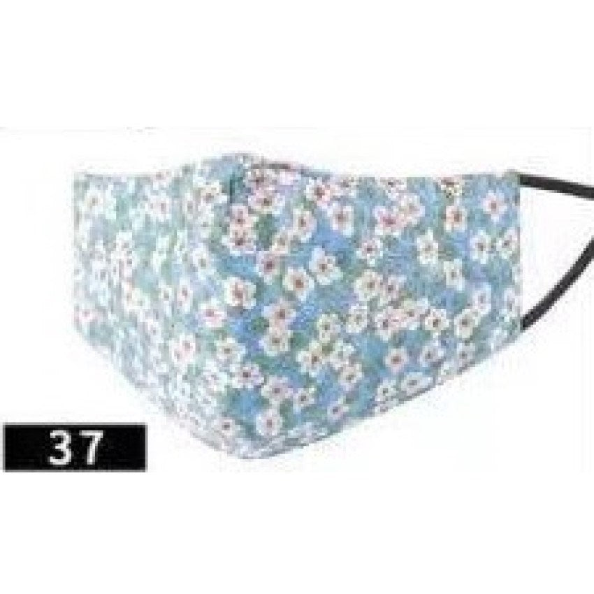 Fabric Cotton Mask 3 Layered - Printed #37