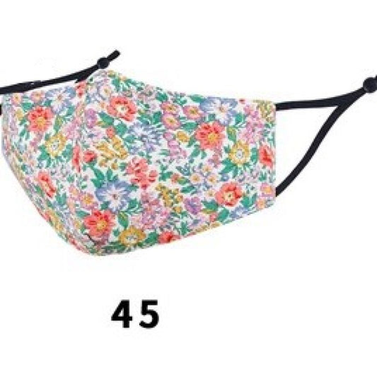 Fabric Cotton Mask 3 Layered - Printed #45