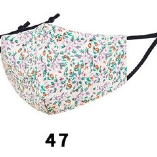 Fabric Cotton Mask 3 Layered - Printed #47