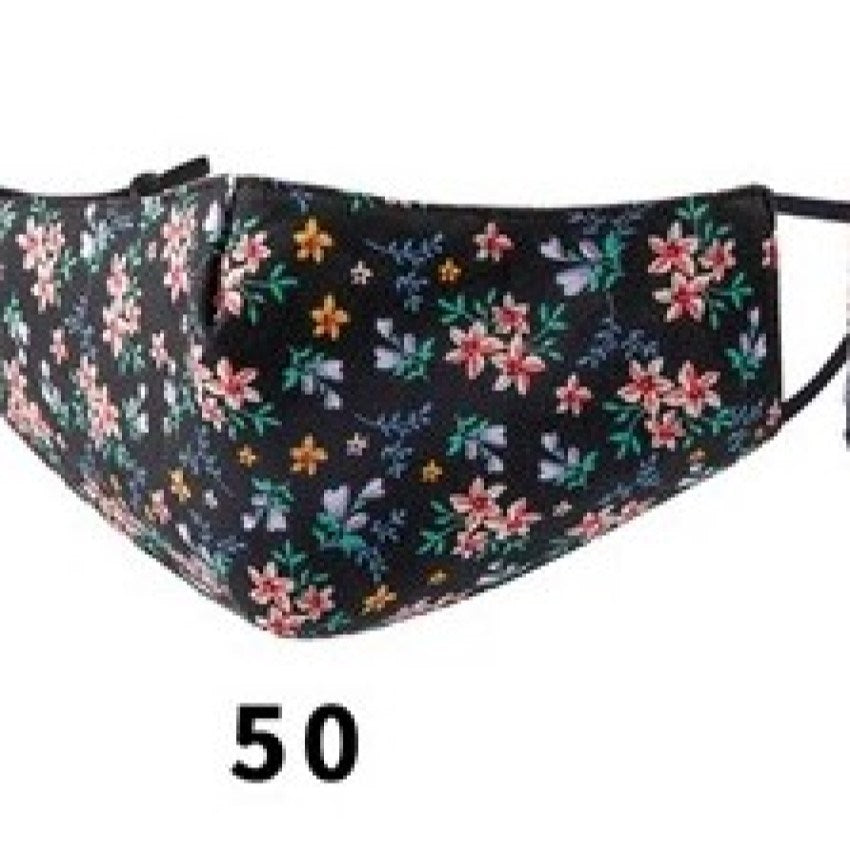 Fabric Cotton Mask 3 Layered - Printed #50