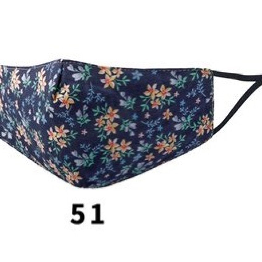 Fabric Cotton Mask 3 Layered - Printed #51