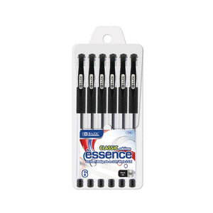 BAZIC Essence Black Gel Pen w/ Cushion Grip (Product of USA)