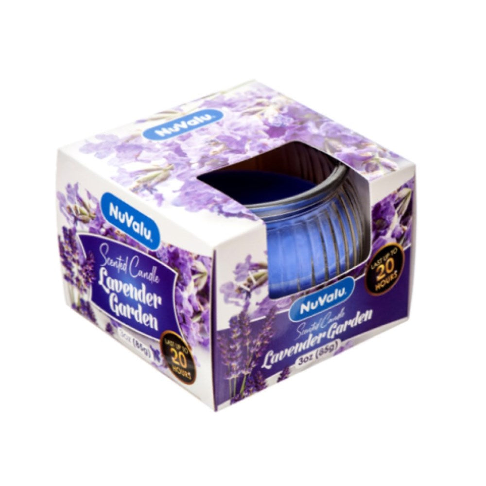NUVALU - Glass Jar Candle Lavender Garden