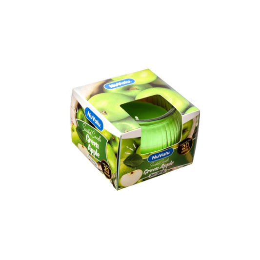NUVALU - Glass Jar Candle Green Apple