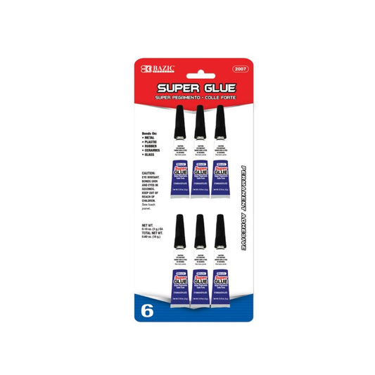 BAZIC Super Glue (6/Pack) (Product Of USA)